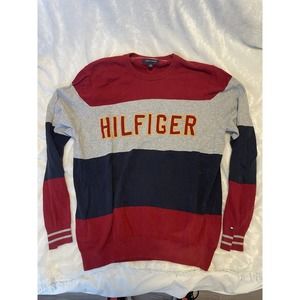 Tommy Hilfiger Crewneck Light Sweater Name Brand Traditional Long Sleeve Warm XL